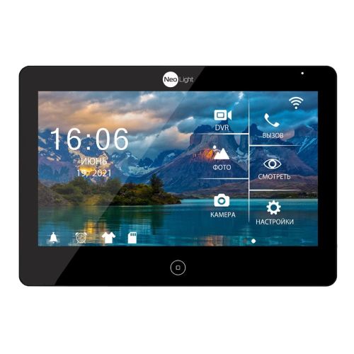 Видеодомофоны с записью аудиосообщений - Видеодомофон NeoLight MEZZO HD WF Black