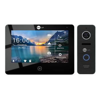 Комплект відеодомофона NeoLight NeoKIT HD Pro WF B/Black