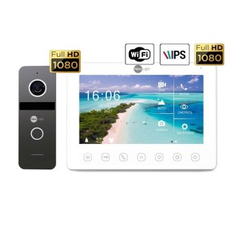 Комплект видеодомофона Neolight NeoKIT HD+ WF Graphite 