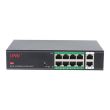 10-портовый неуправляемый PoE коммутатор ONV H1108PSD