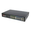 18-портовый неуправляемый PoE коммутатор ONV H1016PL