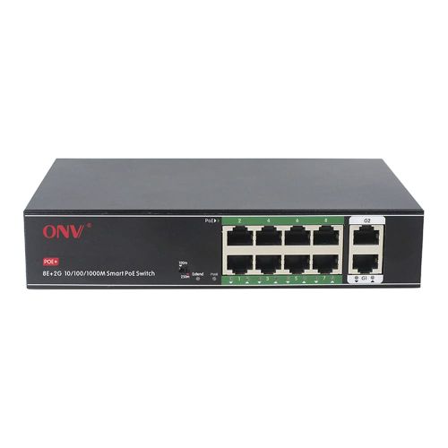 Неуправляемые коммутаторы - 8-портовый неуправляемый PoE коммутатор ONV H1108PGL