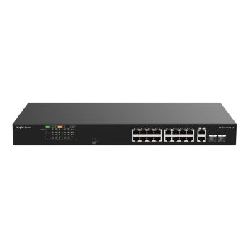 Коммутаторы Ruijie - 16-портовый неуправляемый PoE коммутатор Ruijie Reyee RG-ES118FGS-LP