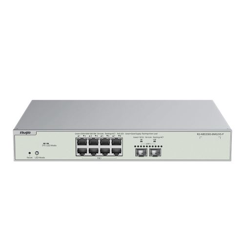 Коммутаторы Ruijie - 8-портовый управляемый PoE коммутатор Ruijie RG-NBS3300-8MG2XS-P