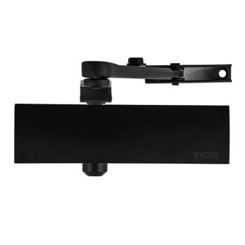 Доводчик дверной накладной RYOBI 1200 D-1200 STD EN 2/3/4 черный до 80 кг