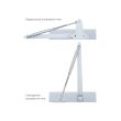 Дотягувач накладний для дверей RYOBI D-2055V BC UNIV ARM EN 3/4/5 сріблястий до 100 кг
