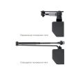 Дотягувач накладний для дверей RYOBI D-2055V BC UNIV ARM EN 3/4/5 сірий антрацит до 100 кг