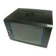 Шкаф коммутационный настенный Hypernet WMNC66-15U-FLAT-AC-BLACK 15U 600x600 разборный черный