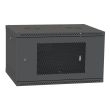 Шкаф телекоммуникационный IPCOM 6U 600x450 перфорация (черный)