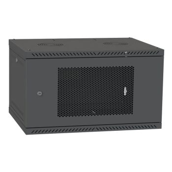 Шкафы - Шкаф телекоммуникационный IPCOM 6U 600x450 перфорация (черный) 