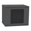 Шкаф телекоммуникационный IPCOM 12U 600x450 двери перф (черный)