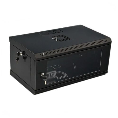 Серверные шкафы 4U - Шкаф 19 "4U, 600x350x284мм эконом, акриловое стекло, черный UA-MGSWL435B