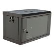 Шкаф 19" 6U эконом, акриловое стекло, черный 600x350x373мм