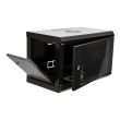 Шкаф 19" 6U эконом, акриловое стекло, черный 600x350x373мм