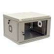 Шкаф CMS 19" 6U 600x500x373мм акриловое стекло серый