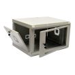 Шкаф CMS 19" 6U 600x500x373мм акриловое стекло серый