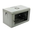 Шафа CMS 19" 6U 600×350×373 мм з акриловим склом сіра