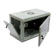 Шафа CMS 19" 6U 600×350×373 мм з акриловим склом сіра