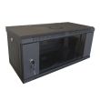 Шафа комутаційна Hypernet WMNC-350-4U-FLAT-BLACK настінна розбірна (чорна)