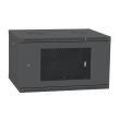 Шкаф телекоммуникационный IPCOM 4U 600x350 двери перф (RAL9005)