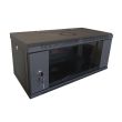 Шкаф коммутационный Hypernet WMNC-35-6U-FLAT-BLACK 6U 600x350 черный