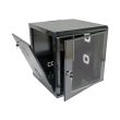 Шкаф акриловое стекло 19"12U, 600х600х640 мм (черный)