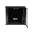 Шкаф акриловое стекло 19"12U, 600х600х640 мм (черный)