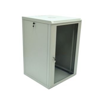 Шафа 19"18U 600x600x907 акрилове скло сіре