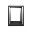 Шкаф EServer 12U 600х350х637 стекло, черный