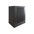 Шкаф EServer 12U 600х350х637 стекло, черный
