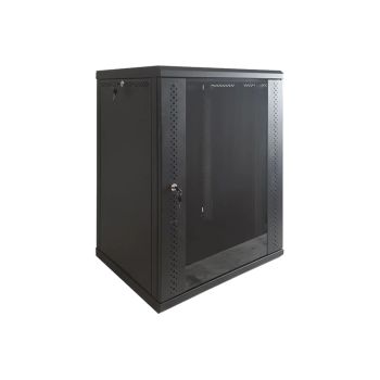 Шкаф EServer 12U 600х350х637 стекло, черный