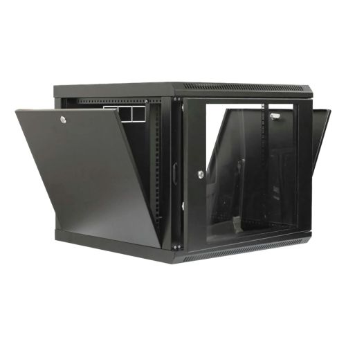 Серверные шкафы 9U - Шкаф телекоммуникационный CMS 19" 9U 600x500x507 мм акриловое стекло черный