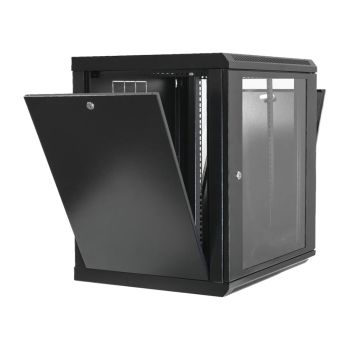 Серверні шафи 12U - Шафа 19"12U, 600х600х640мм акрилове скло, чорна