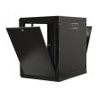 Шкаф 19"12U, 600х600х640мм акриловое стекло, черный