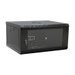 Шкаф 19" 4U 600x400x284 мм акриловое стекло, черный