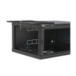 Шкаф 19" 4U 600x400x284 мм акриловое стекло, черный