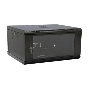 Шкаф 19" 4U 600x400x284 мм акриловое стекло, черный