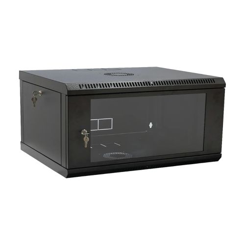 Шкафы - Шкаф 19" 4U 600x400x284 мм акриловое стекло, черный