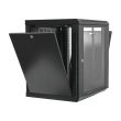 Шкаф 19"15U, 600x500x773мм акриловое стекло, черный