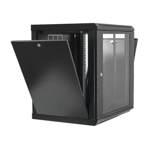 Серверные шкафы 15U - Шкаф 19"15U, 600x500x773 мм акриловое стекло, черный