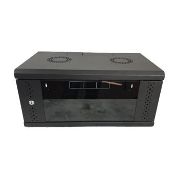 Серверные шкафы 4U - Шкаф EServer 4U 600х350х284, стекло, черный