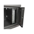 Шкаф EServer 4U 600х350х284, стекло, черный