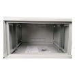 Шкаф EServer 6U 600х350х370 стекло, серый