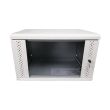 Шкаф EServer 6U 600х350х370 стекло, серый