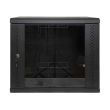 Шкаф EServer 9U 600х500х503 мм стекло, черный