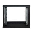 Шкаф EServer 9U 600х500х503 мм стекло, черный
