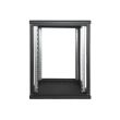 Шкаф EServer 12U 600х600х637 стекло, черный