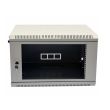 Шкаф CMS 19" 6U 600x500x373мм акриловое стекло серый