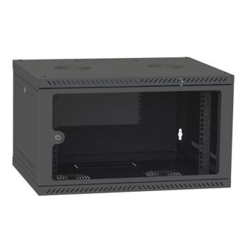 Серверні шафи 6U - Шафа серверна IPCOM CH-6U 600x350 скло (чорний)