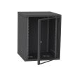 Шафа серверна IPCOM СН-15U 600х450 скло (чорний)